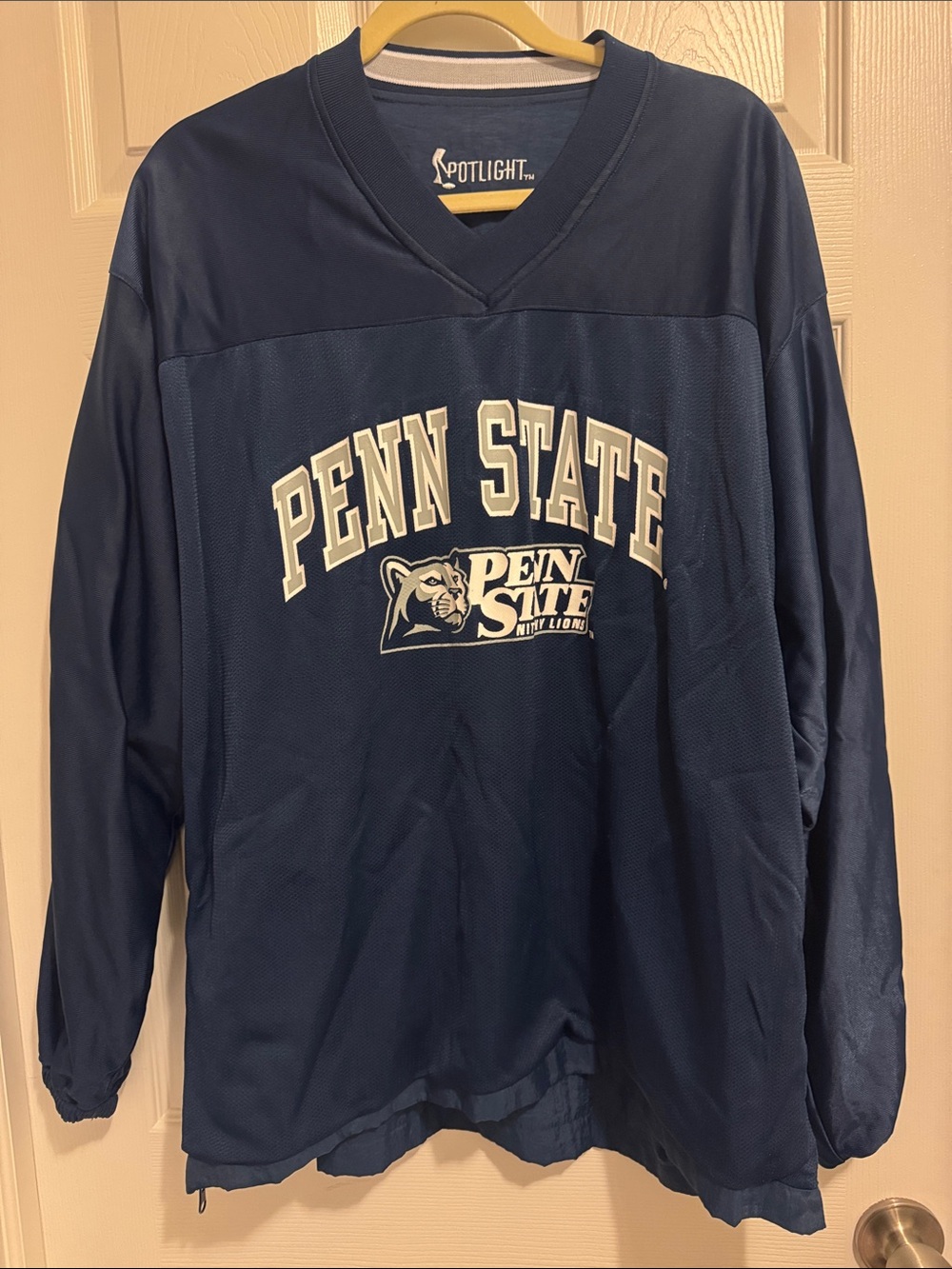 Penn State Navy Blue Pullover Jersey Reversible. Men’s XL